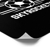 Wellington Skyrockets Voetbal Bal 2025  Poster (Hoek)