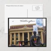 wellington spoorwegstandbeeld briefkaart (Voorkant / Achterkant)