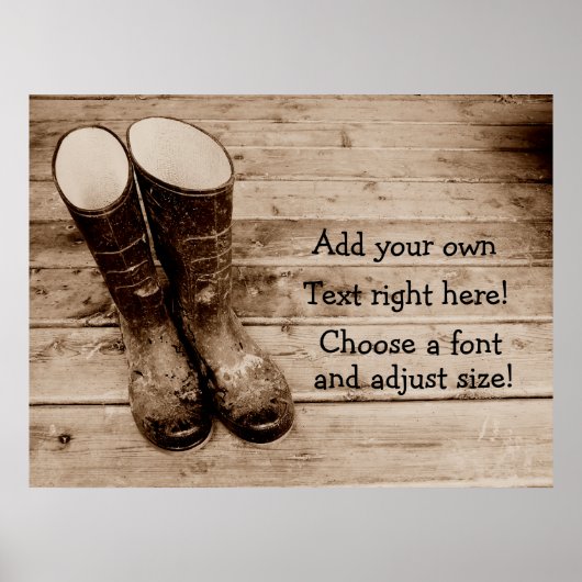 Wellingtons of Wellies Gumboots of Gummies? Poster (Voorkant)