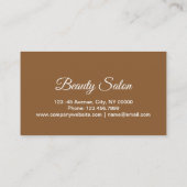 Wellness Aromatherapie SPA Salon Massage therapeut Visitekaartje (Achterkant)