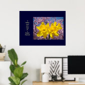 Wellness Art A Healing Touch geeft hoop voor Poster (Thuiskantoor)