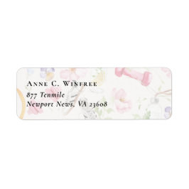 Wellness Branding | Floral Fitness Retouradres Etiket