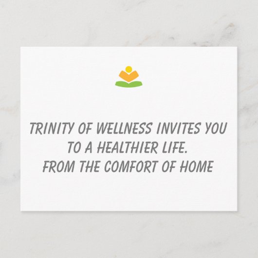 Wellness Card Aankondigingskaart (Voorkant)