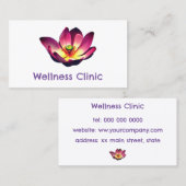 Wellness Clinic Pilates Yoga Stretching Studio Visitekaartje (Voorkant / Achterkant)