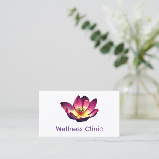 Wellness Clinic Pilates Yoga Stretching Studio Visitekaartje (Staand voorkant)