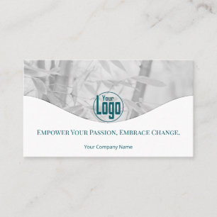 Wellness Coach Bedrijf Medewerker Blauwgroen Visit Klantenkaartje