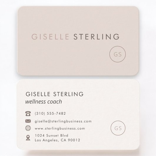 Wellness Coach Feminine Professional Visitekaartje