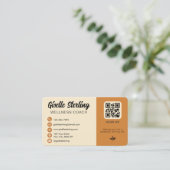 Wellness Coach Foto QR Code Visitekaartje (Staand voorkant)