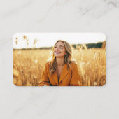 Wellness Coach Foto QR Code Visitekaartje (Achterkant)