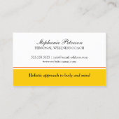 Wellness Coach Visitekaartje (Achterkant)