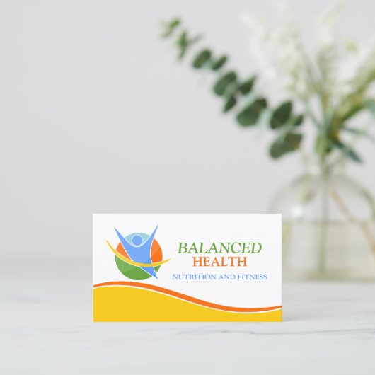 Wellness Coach Visitekaartje (Staand voorkant)