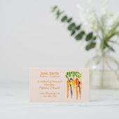 Wellness coach Voedingsdeskundige freelance gezond Visitekaartje (Staand voorkant)