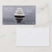 Wellness Coach Zen stenen Visitekaartje (Voorkant / Achterkant)