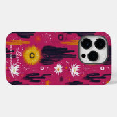 Wellness Desert Bloeit Met Vette Magenta & Cactuss Case-Mate iPhone Case (Achterkant (horizontaal))