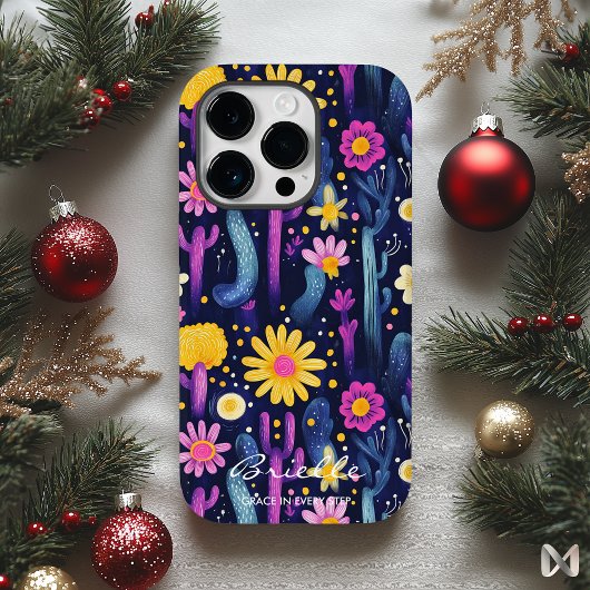 Wellness Desert Bloesems met Cactus en Bloemen Case-Mate iPhone Case