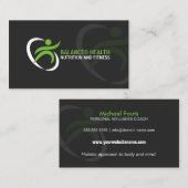 Wellness en Nutrition Coach Visitekaartje (Voorkant / Achterkant)