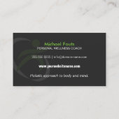 Wellness en Nutrition Coach Visitekaartje (Achterkant)