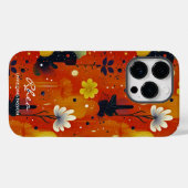 Wellness Fiery Floral Passion met vet Sinaasappel Case-Mate iPhone Case (Achterkant (horizontaal))