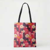 Wellness Geïnspireerd Bloemen Daisy gepersonalisee Tote Bag (Voorkant)