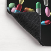 "WELLNESS", geschreven met pillen Muismat (Hoek)