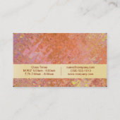 Wellness | Goud, Glas in lood Visitekaartje (Achterkant)