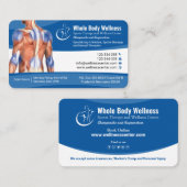 Wellness, handtherapie, sportmassage, medisch visitekaartje (Voorkant / Achterkant)