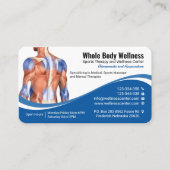 Wellness, handtherapie, sportmassage, medisch visitekaartje (Voorkant)