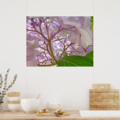 Wellness Healing Touch art giften Hydrangea Flower Poster (Keuken)