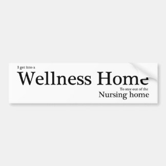 Wellness Home Bumpersticker