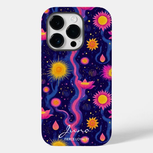 Wellness Kosmische Bloemen met Levendige Pinks & G Case-Mate iPhone Case (Achterkant)