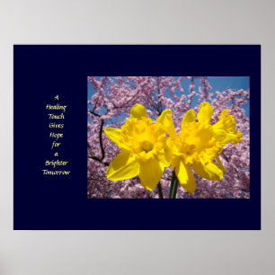 Wellness Kunst Een Genezende Aanraking Geeft Hoop Poster