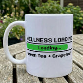 Wellness Loading Groene Thee Grapefruit Pixel Koffiemok