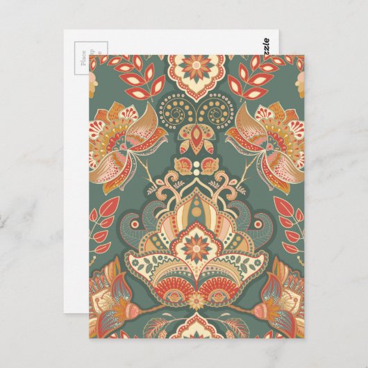 Wellness mandalas boho briefkaart (Voorkant / Achterkant)