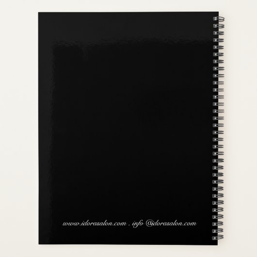 Wellness Massage Therapist Appointment Book Planner (Achterkant)