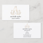 Wellness Massage Therapy Spa Yoga Instructor Coach Visitekaartje (Voorkant / Achterkant)