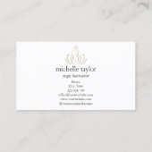 Wellness Massage Therapy Spa Yoga Instructor Coach Visitekaartje (Achterkant)