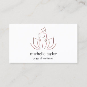 Wellness Massage Therapy Spa Yoga Instructor Coach Visitekaartje
