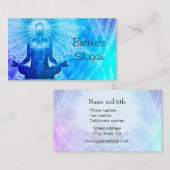Wellness Meditation Blue Visitekaartje (Voorkant / Achterkant)