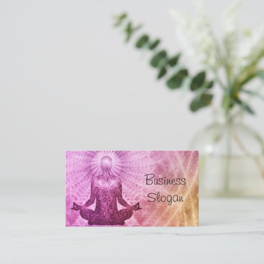 Wellness Meditation Visitekaartje (Staand voorkant)