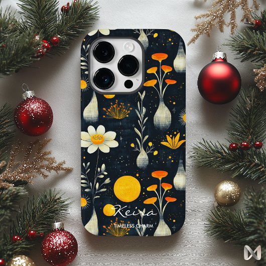 Wellness Minimalistische Bloemenwarmte Geel & Sina Case-Mate iPhone Case
