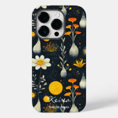 Wellness Minimalistische Bloemenwarmte Geel & Sina Case-Mate iPhone Case (Achterkant)