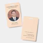 Wellness Personeelsfoto Identiteit Design Badge (Voor- en achterkant)