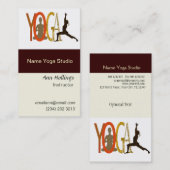 Wellness Pilates van instructeur voor Yoga Class Visitekaartje (Voorkant / Achterkant)