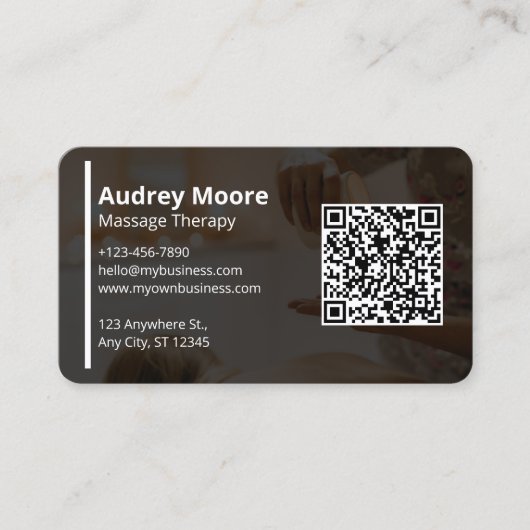 Wellness Professionele Massagetherapie Visitekaartje (Voorkant)