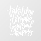 Wellness quote Venster Decaal Raamsticker (Vel)