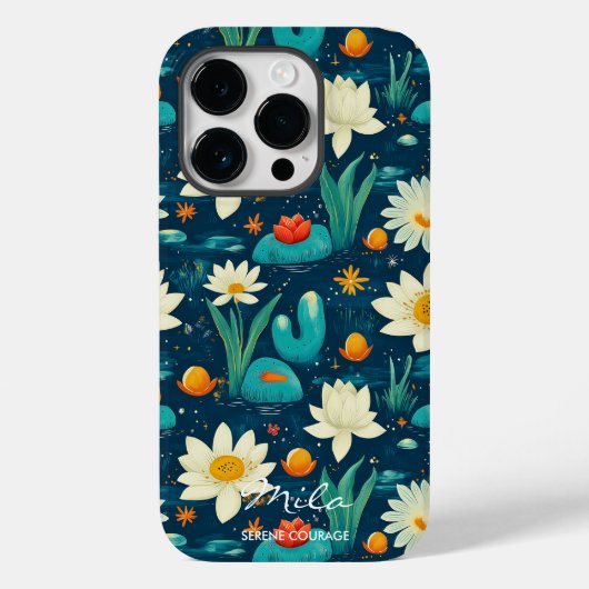 Wellness Rustige Watertuin Lotus & Lily Pads Case-Mate iPhone Case (Achterkant)
