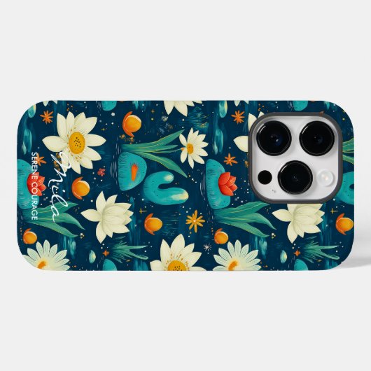 Wellness Rustige Watertuin Lotus & Lily Pads Case-Mate iPhone Case (Achterkant (horizontaal))