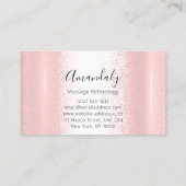 Wellness Spa Massage Therapy Greenery Reflexology Visitekaartje (Achterkant)