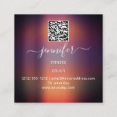 Wellness SPA QR Gold Tree of Live Couch Therapist Vierkante Visitekaartje (Achterkant)