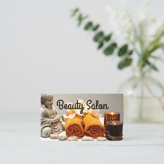 Wellness Spa Visitekaartje (Staand voorkant)